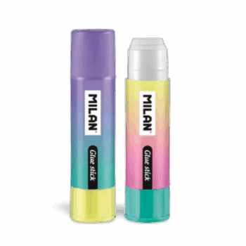 Lepiaca tyčinka MILAN Sunset Edition – 8 g, fialová a žltá, vhodná do školy.
