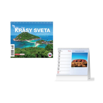 Stolový kalendár Krásy sveta 2027 s fotografiami malebných miest