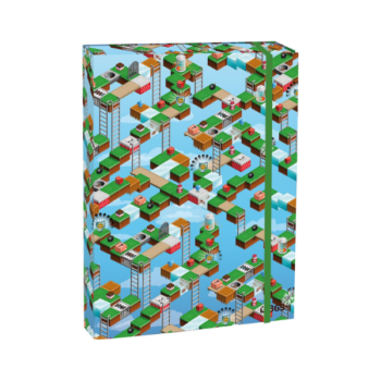 Box na zošity s klopou A4 Games laminovaný s gumičkou
