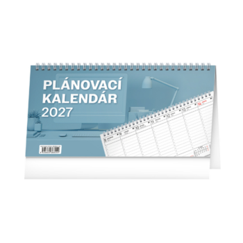 Stolový plánovací kalendár 2027 s týždenným kalendáriom