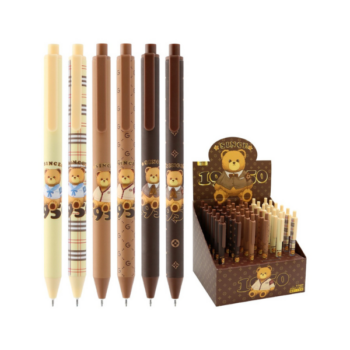 Gélové pero s medvedíkom Junior 1950 Bear s modrou náplňou.