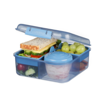 Sistema Ocean Bound Bento Cube trojkomorová krabička s nádobou na jogurt 1,25 l