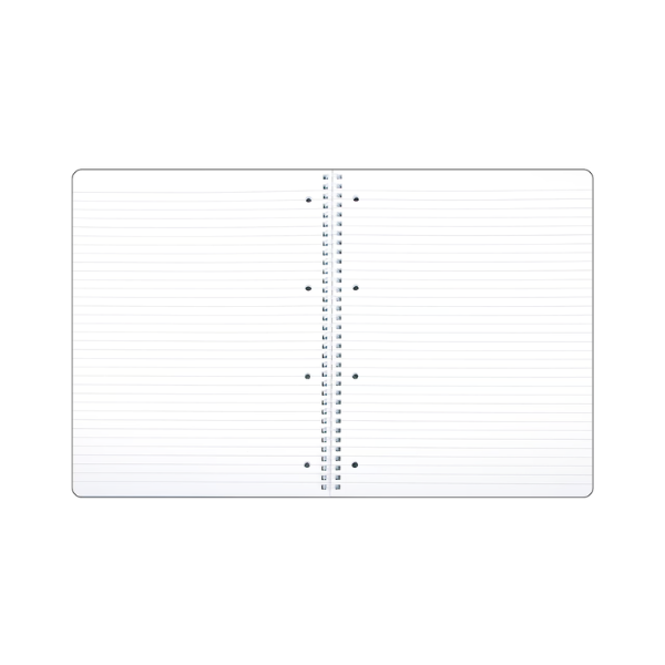 College blok A4 Network s plastovými doskami a špirálou