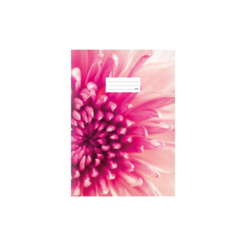 Zošit 440 čistý A4 LUX s kvetinovým motívom.