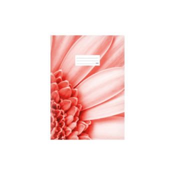 Zošit 440 čistý A4 LUX s kvetinovým motívom.