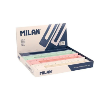 Pravítko MILAN 430 s 15 cm stupnicou v mixe farieb